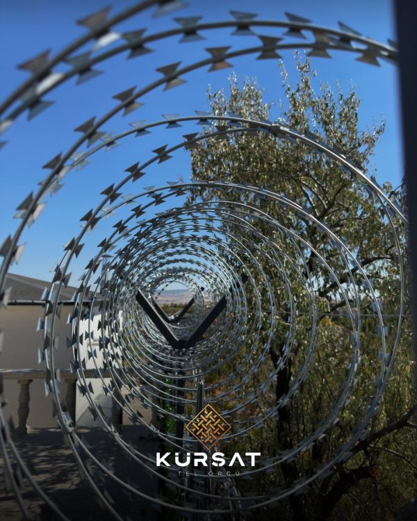 Helezon Spiral Yuvarlak Jiletli Dairesel Tel