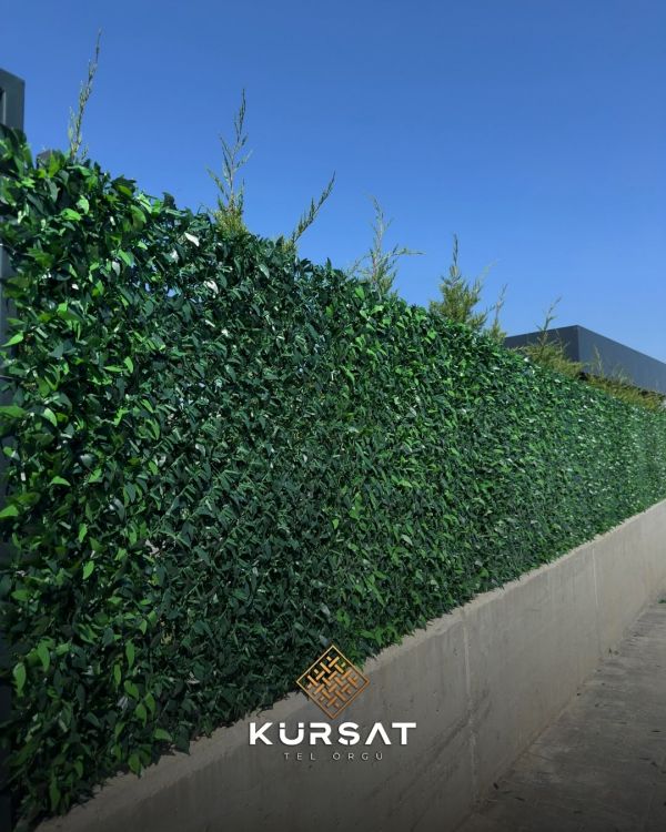 panel çit, kafes tel, dikenli tel, beton direki, çimçit, yaprak çit
